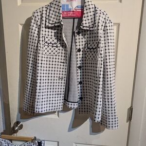 Stylish Black and White Women's Jacket
